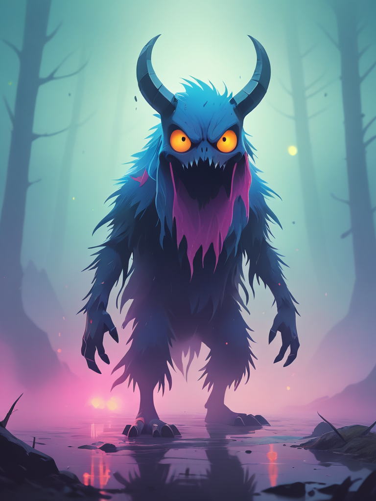 Legendary Boof Nitza, a fighter demon for the Among Demons browser RPG