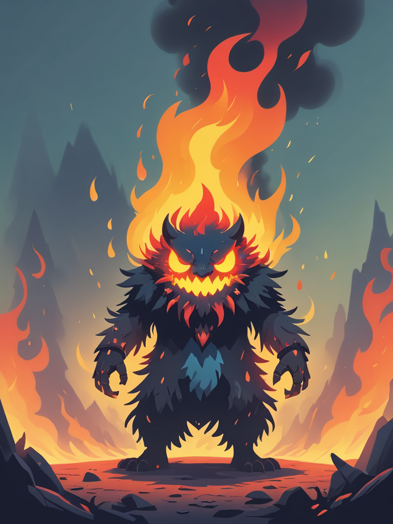 Mythic Tor Tza, a aoe demon for the Among Demons browser RPG