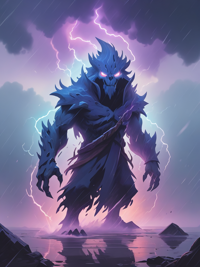 Mythic Vee Scol, a chaotic demon for the Among Demons browser RPG