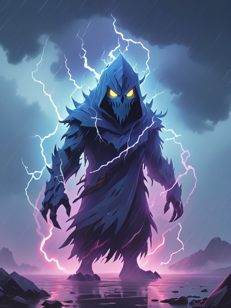 Uncommon Vee Scol, a chaotic demon for the Among Demons browser RPG