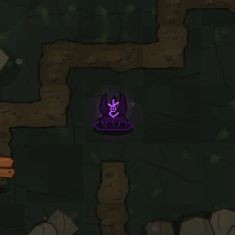 The Altar of Many Voices marker on the Among Demons world map