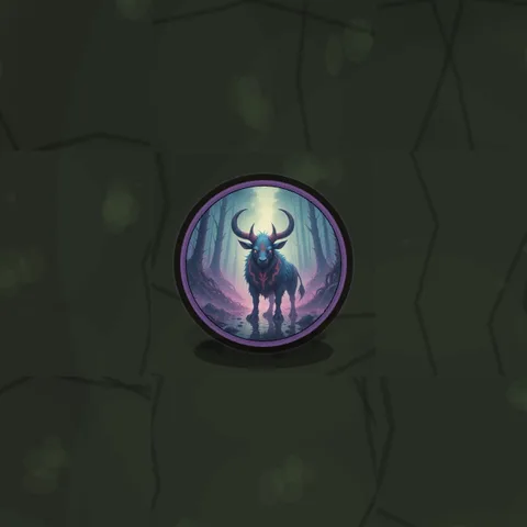 A roaming demon encounter marker on the Among Demons world map