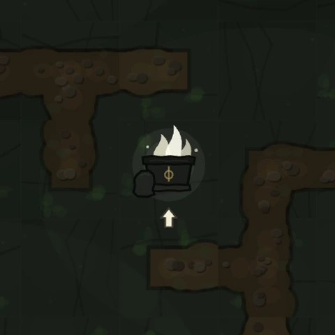 The Whispering Well marker on the Among Demons world map